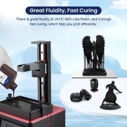 JAYO 5KG 395-405nm UV Fast Curing Photopolymer Standard Plus / Toughness / PA Like / ABS Like Liquid Resin for LCD/DLP 3D Printe