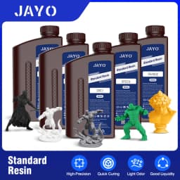JAYO 5KG 395-405nm UV Fast Curing Photopolymer Standard Plus / Toughness / PA Like / ABS Like Liquid Resin for LCD/DLP 3D Printe