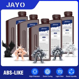 JAYO 5KG 395-405nm UV Fast Curing Photopolymer Standard Plus / Toughness / PA Like / ABS Like Liquid Resin for LCD/DLP 3D Printe