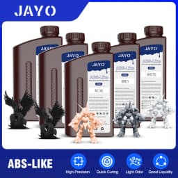 JAYO 5KG 395-405nm UV Fast Curing Photopolymer Standard Plus / Toughness / PA Like / ABS Like Liquid Resin for LCD/DLP 3D Printe
