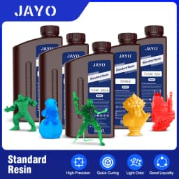 JAYO 5KG 395-405nm UV Fast Curing Photopolymer Standard Plus / Toughness / PA Like / ABS Like Liquid Resin for LCD/DLP 3D Printe