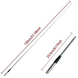 27Mhz BNC Telescopic 23/130cm Antenna for Cobra Midland Uniden Maxon President Anytone Handheld/Portable CB Radio Accessories