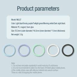 Nillkin Universal Magnetic for MagSafe Ring,Wireless Charging Conversion Kit Strong Magnetic Sticker for iPhone 13/14/12/S22 S21