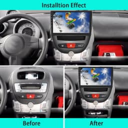 LeeKooLuu Android 2 Din Car Radio GPS Multimedia Player 4G WiFi DSP Carplay For Peugeot 107 Citroen C1 Toyota Aygo 2004-2014