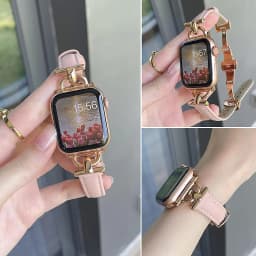100% Genuine Leather strap for Apple Watch band 49mm 38/40/41/42/45/44 mm Iwatch Series 3 4 5 SE 6 7 8 Ultra Watchband Bracelet