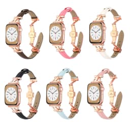 100% Genuine Leather strap for Apple Watch band 49mm 38/40/41/42/45/44 mm Iwatch Series 3 4 5 SE 6 7 8 Ultra Watchband Bracelet