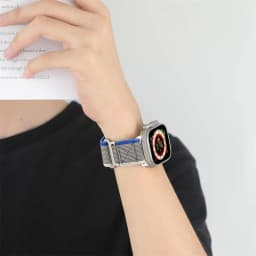 Trail loop for Apple watch ultra Band 49mm 44mm 40mm 45mm 41mm 38mm 42mm Nylon Leather bracelet iWatch series se 7 6 5 3 8 strap