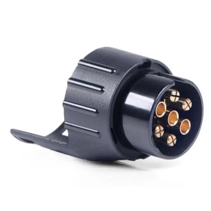 7 Pin To 13 Pin Caravan Adaptor Towbar Towing Socket Electrical Converter 12V Plastic Trailer Adapter Trailer Connector For Rv