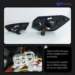 AKD Tail Lamp for Ford Focus ST LED Tail Light 2019-2022 Focus Rear Fog Brake Turn Signal Automotive Accessories