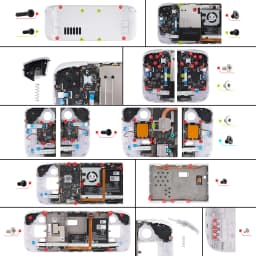 eXtremeRate Replacement Housing Shell Set for Steam Deck LCD, Faceplate Back Plate Shell with Buttons - Console NOT Included