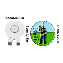 Dark Humor Hint Style Golf Caps Decor Clamp, Meme "ThAT'S WHAT SHE SAID" Funny Golf Marker, Magnetic Golf Hat Clip For Ball Mark