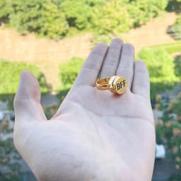 Anime BFF Best Friends Forever Ring Cute Friendship Opening Adjustable Finger Rings for Women Men Jewelry Gift