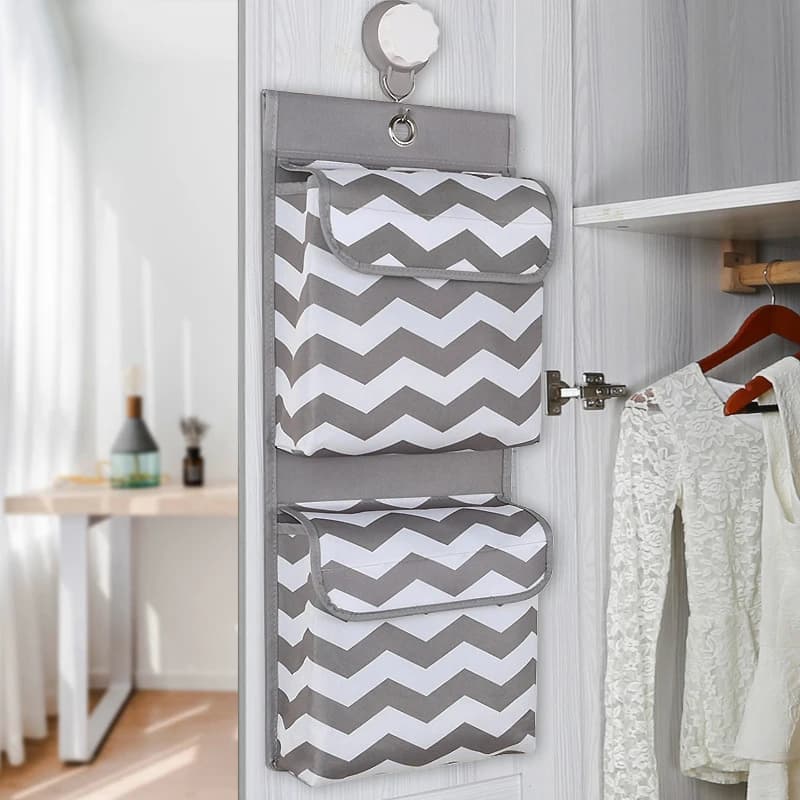 1PC Oxford Fabric Wall Door Hanging Bag Organizer Storage Pouches Wardrobe Closet Storage Bag Sundries Pouches