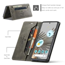 for Google Pixel 7 6 Pro Wallet Case, RFID Blocking Card Slot Stand Phone Case PU Leather Magnetic Flip Cover for Pixel 6 Pro