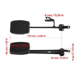 Clutch/ Throttle & Brake Pedal Cable Kit For Go Kart Drift Trike ATV Quad Buggy