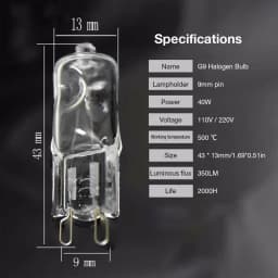 3pcs Hot 40W G9 Oven Light High Temperature Resistant 110V/220V Halogen Bulb Lamp For Refrigerators Ovens Fans New