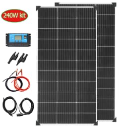 XINPUGUANG 18V Rigid Glass Solar Panel, Waterproof Monocrystalline PV Module, 120W~1200W Optional 1-10pcs, Solar Battery Charger