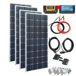 XINPUGUANG 18V Rigid Glass Solar Panel, Waterproof Monocrystalline PV Module, 120W~1200W Optional 1-10pcs, Solar Battery Charger