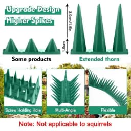 10pcs Plastic Anti-bird Stab Pigeons and Scare Birds Control Anti-cat Anti-theft Fence Wall Nail Bird Repellent Spikes