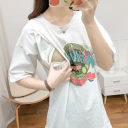Summer Women's Maternity Nursing Tops Casual Short Sleeve Side Pregnancy Breastfeeding Tshirt Solid Pregnant photoshoot Top