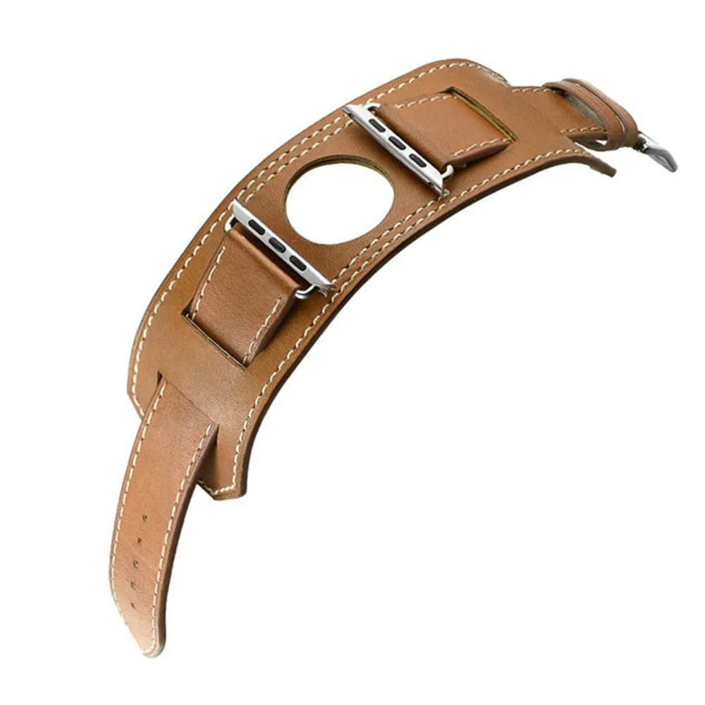 Leather strap For apple watch band 44mm 49mm 40mm 45mm 41mm 38mm 45 correa bracelet watchband iwatch series 8 4 3 5 se 6 7 ultra