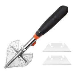 Miter Shears For Wood Adjustable 45 To 135 Degree Multi Angle Trim Cutter Turnbuckle Closure Gasket Shear With 2 Spare Blades