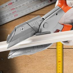 Miter Shears For Wood Adjustable 45 To 135 Degree Multi Angle Trim Cutter Turnbuckle Closure Gasket Shear With 2 Spare Blades