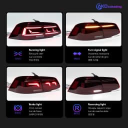 Car Lights for Passat B7 EU LED Tail Light 2012-2016 Magotan Rear Stop Lamp Brake Signal DRL Reverse Automotive Accessories