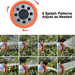 Foam Spray Hose Nozzle Foam Sprayer Garden Hose Nozzle With Dispenser Bottle 8 Adjustable Watering Patterns Water Guns With