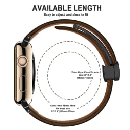 Magnetic Buckle strap for Apple Watch band 44mm 45mm 49mm 40mm 41mm 38mm 45 mm Leather Bracelet iWatch Series ultra 3 5 6 se 7 8
