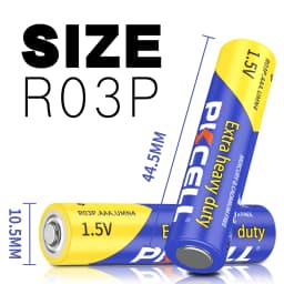 60PC PKCELL R03P UM4 AAA Battery 1.5V carbon Bateries 3A Heavy Duty Batteries forset top box,Oximeterforehead temperature gun