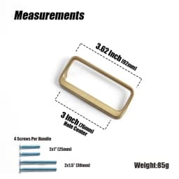 Goo-Ki Bronze Color Cabinet Door Handle Antique style three-dimensional handle Wardrobe Drawer Long Handle Drawer Pulls
