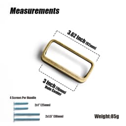 Goo-Ki Bronze Color Cabinet Door Handle Antique style three-dimensional handle Wardrobe Drawer Long Handle Drawer Pulls