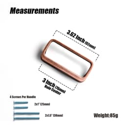 Goo-Ki Bronze Color Cabinet Door Handle Antique style three-dimensional handle Wardrobe Drawer Long Handle Drawer Pulls