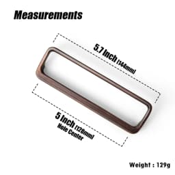 Goo-Ki Bronze Color Cabinet Door Handle Antique style three-dimensional handle Wardrobe Drawer Long Handle Drawer Pulls