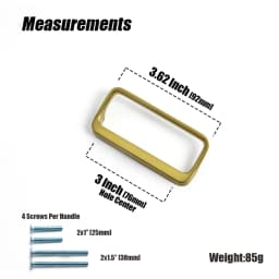 Goo-Ki Bronze Color Cabinet Door Handle Antique style three-dimensional handle Wardrobe Drawer Long Handle Drawer Pulls
