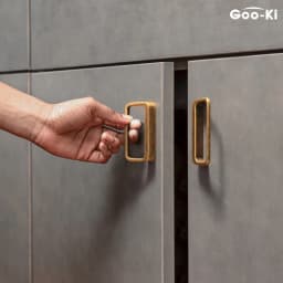 Goo-Ki Bronze Color Cabinet Door Handle Antique style three-dimensional handle Wardrobe Drawer Long Handle Drawer Pulls