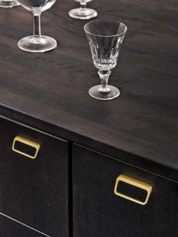 Goo-Ki Bronze Color Cabinet Door Handle Antique style three-dimensional handle Wardrobe Drawer Long Handle Drawer Pulls