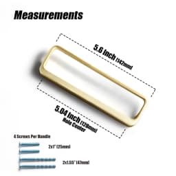 Goo-Ki Bronze Color Cabinet Door Handle Antique style three-dimensional handle Wardrobe Drawer Long Handle Drawer Pulls