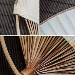 Classical Japanese and Wind Tuan Fan Blank Xuan Paper Handmade Bamboo and Puff Fan Party Home Decoration Gift