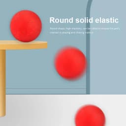 Dog Rope Ball Rubber Interactive Balls Portable Solid Rubber Dogs Balls Chew Toys Rubber Dog Rope Balls For Large Small Medium