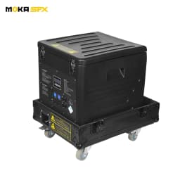 MOKA 4000w DMX Dry Ice Fog Machine with Flight Case Remote Low Lying Fog Machine Gound Smoke for Wedding Stage Performance