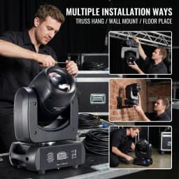 Moving Head Stage Light 120W LED With Sound Activated DMX512 Control Professional DJ Spotlight For Disco Events Church Show Bar