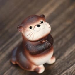 Small Animal Tea Pet Clay Tea Pet Chinese Kung Fu Tea Set Animal Statue Home Decoration Tea Accessories