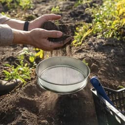 Garden Home Stainless Steel Meaty Garden Compost Soil Stone Sieve Mesh Filtration Gardening Tool 20/30cm 8 Mesh