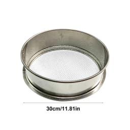Garden Home Stainless Steel Meaty Garden Compost Soil Stone Sieve Mesh Filtration Gardening Tool 20/30cm 8 Mesh