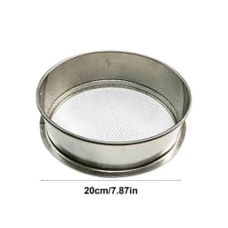 Garden Home Stainless Steel Meaty Garden Compost Soil Stone Sieve Mesh Filtration Gardening Tool 20/30cm 8 Mesh