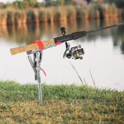 Fishing Pole Holders for Ground Bank Fishing Pole Ground Stand Stainless Steel Folding Fishing Ground Support Brackets with