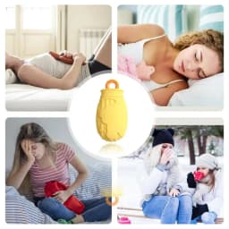Hot Water Bottle Mini Silicone Water Refillable Compress Bag With Cover For Girls Portable Cold/Hot Compress To Cool/Warm Hands