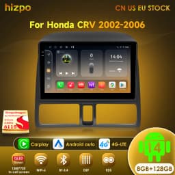 Hizpo 2din Android Auto Radio For Honda CR-V 2 CRV 2002-2006 Car Multimedia 6115 Video Player Carplay GPS 2 Din Stereo Head Unit